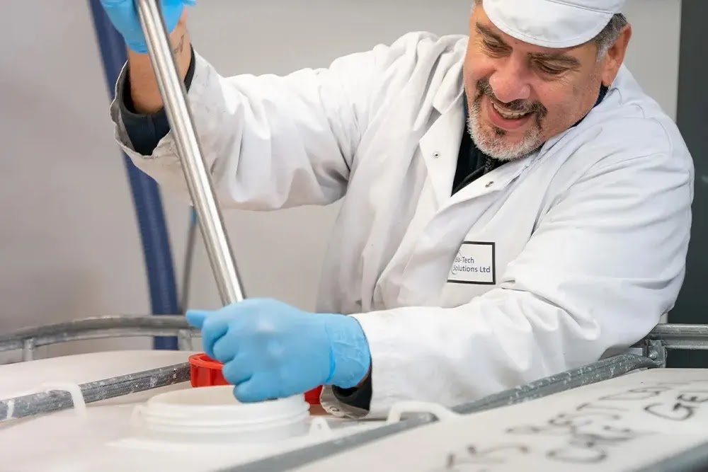 Man working at Bio-Tech Solutions